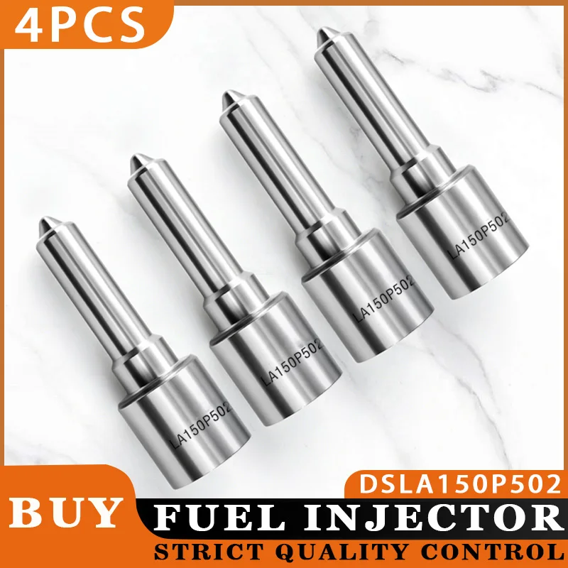 DSLA150P502 4Pcs - Flat Head White Needle Fuel Injection Nozzles Applitable For 0432193806 Diesel Common Rail Injector YF1528