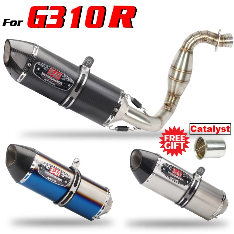 

G310R G310-R Motorcycle Exhaust Headers Yoshimura Muffler Escape Elbow Pipe DB Killer Slip-on for BMW G310R Accessories