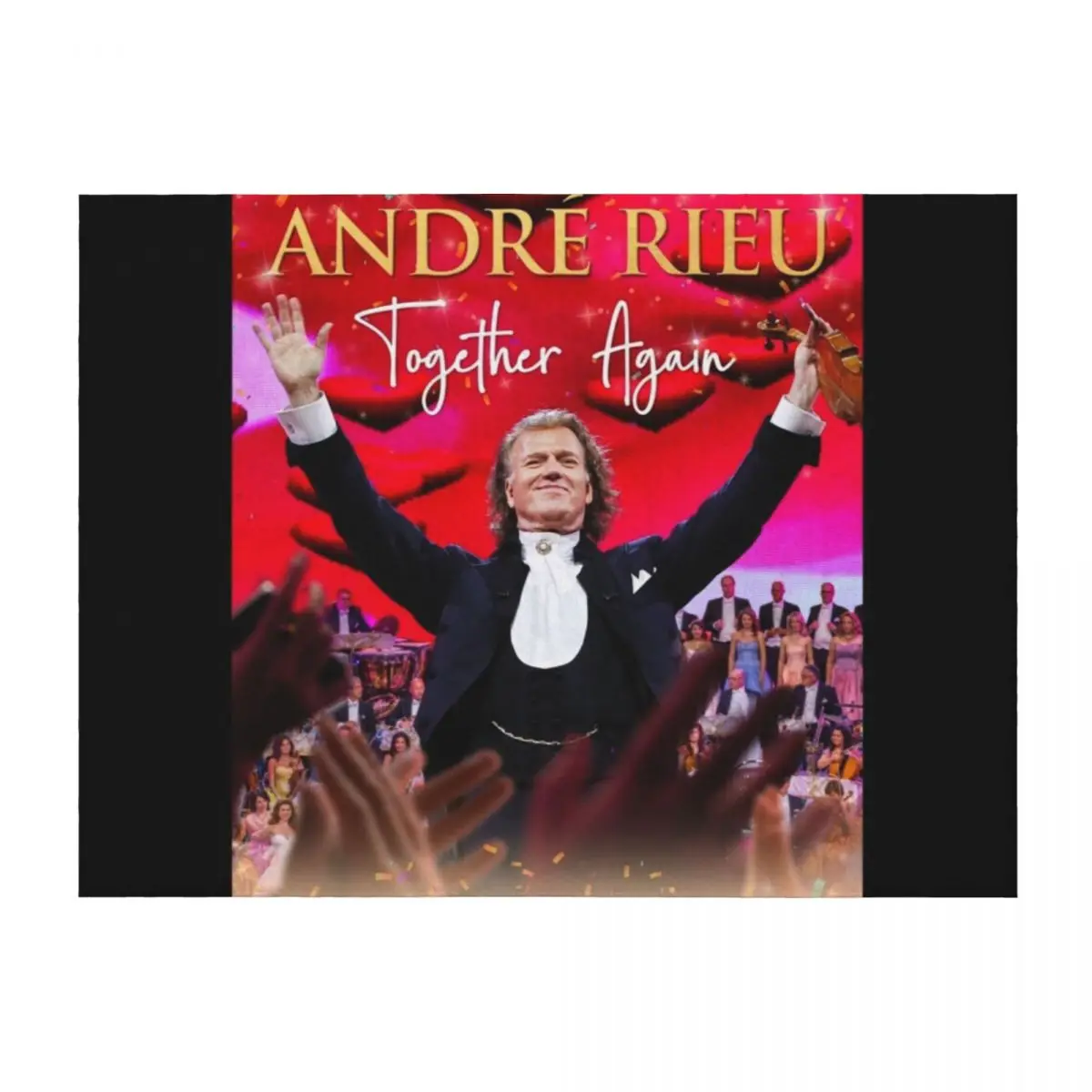 

again 3 warroe andre together rieu Throw Blanket Soft Plush Plaid Bed covers Quilt Travel Blankets