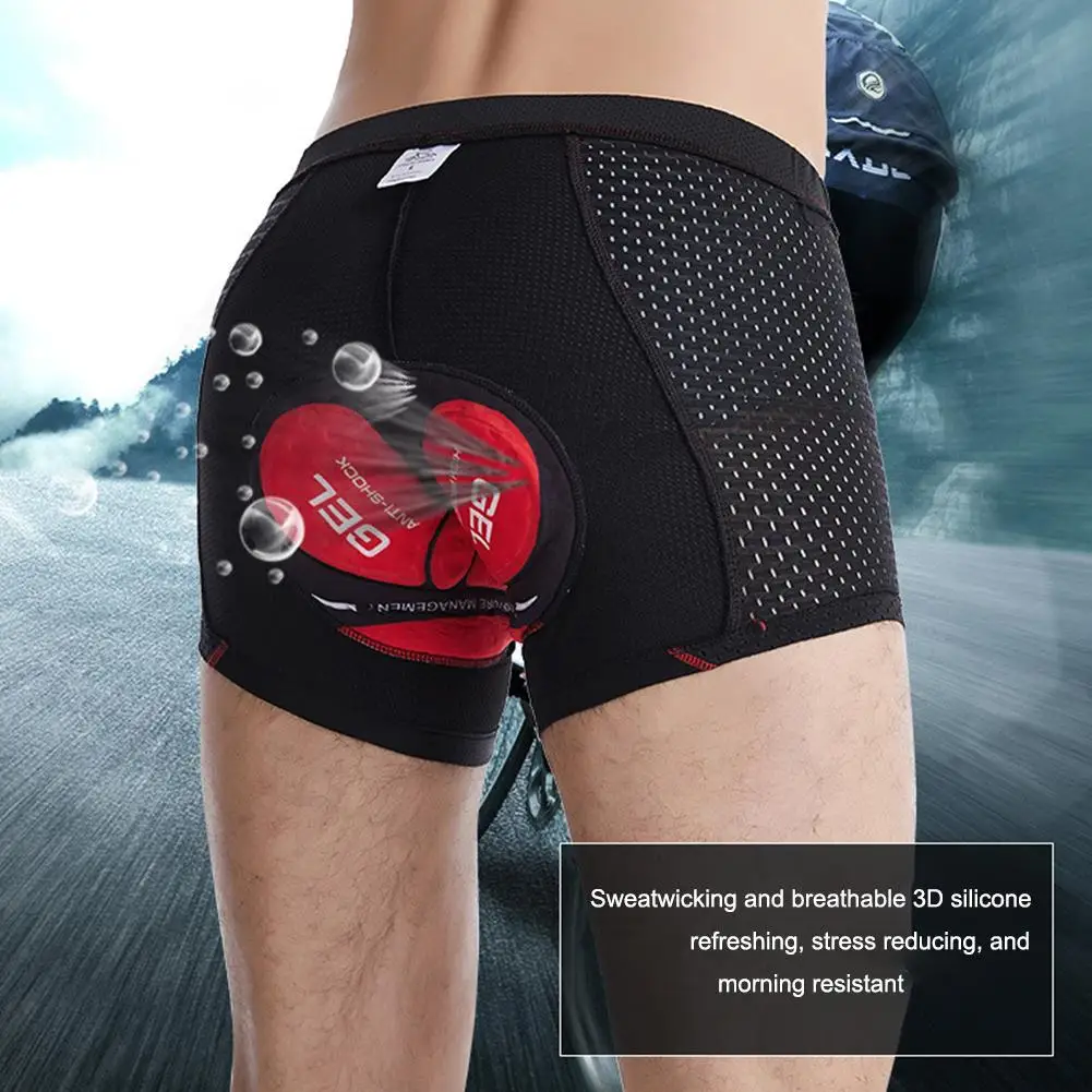 Breathable Cycling Shorts Cycling Underwear 5D Gel Pad Shockproof Bicycle Underpant MTB Road Bike Underwear Man Shorts