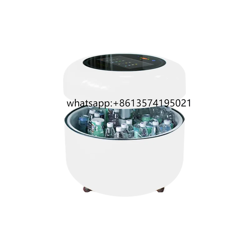 

AC Power Electric Liftup Mini Smart Fridge Coffee Tables Round Modern Smart Center Coffee Tea Table with Fridge of New Product