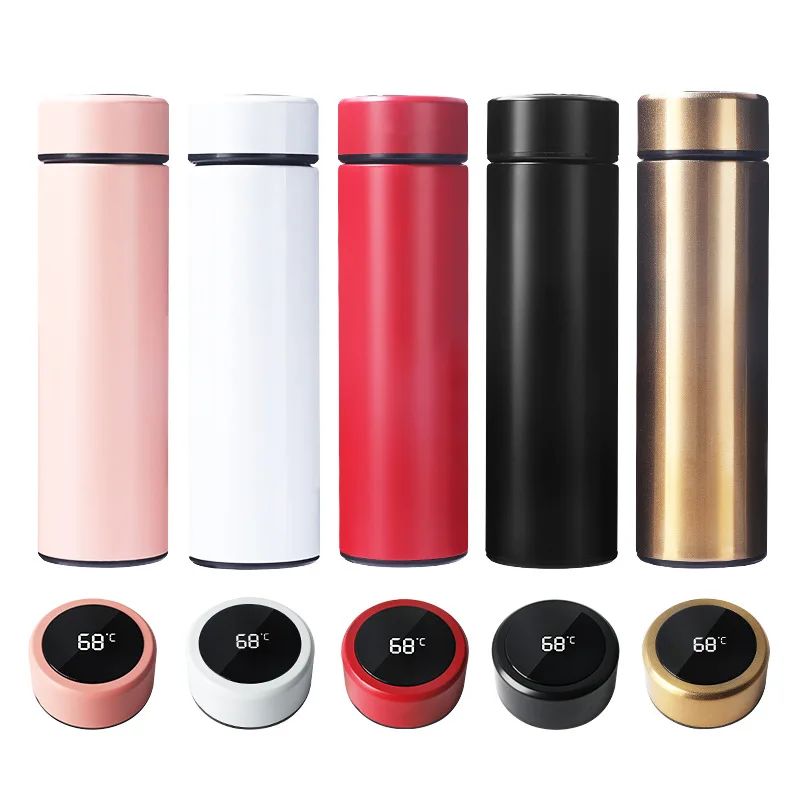 500 ml Digital Thermos Cup Intelligent Temperature Display Water Bottle Heat Preservation Vacuum Thermos Flask For Coffee Tea