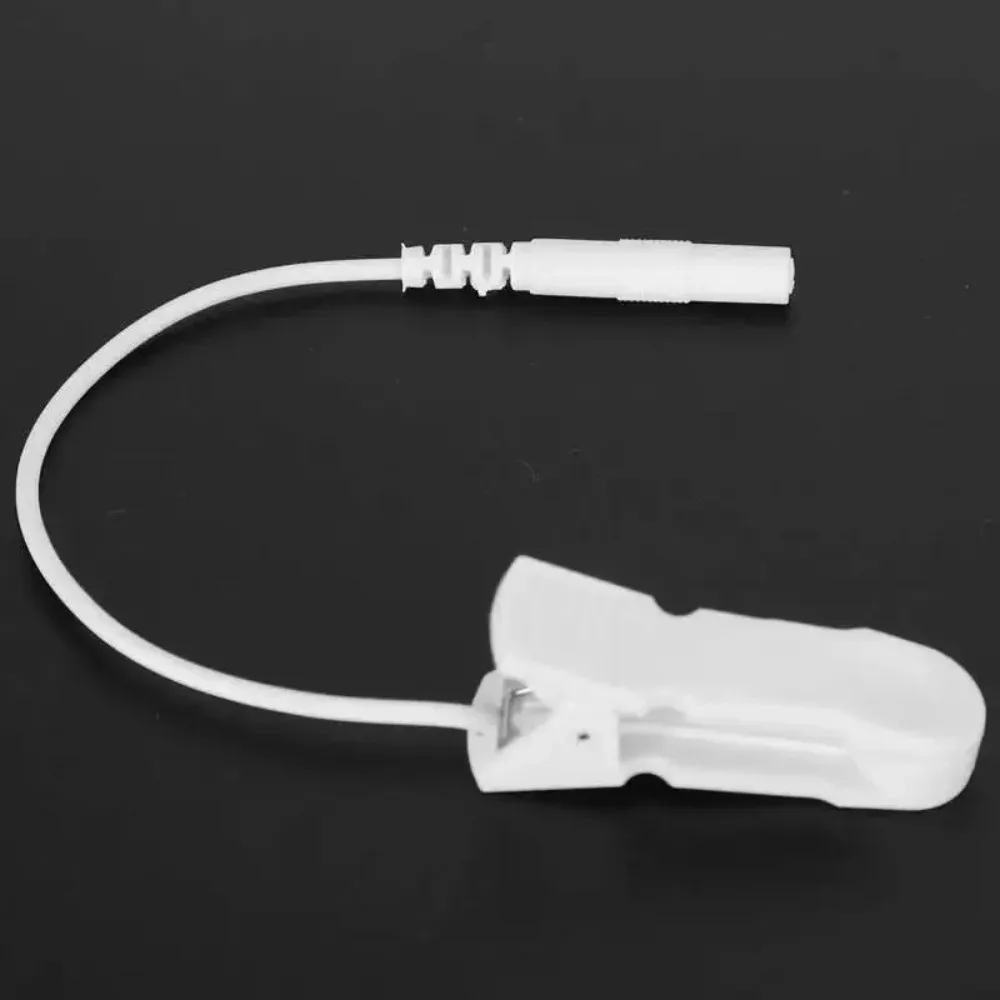 Clips para las orejas de alambre de electrodo, masajeador de terapia TENS con Pin de 2,0mm, Cable de conexión, ayuda para dormir, alivio del dolor