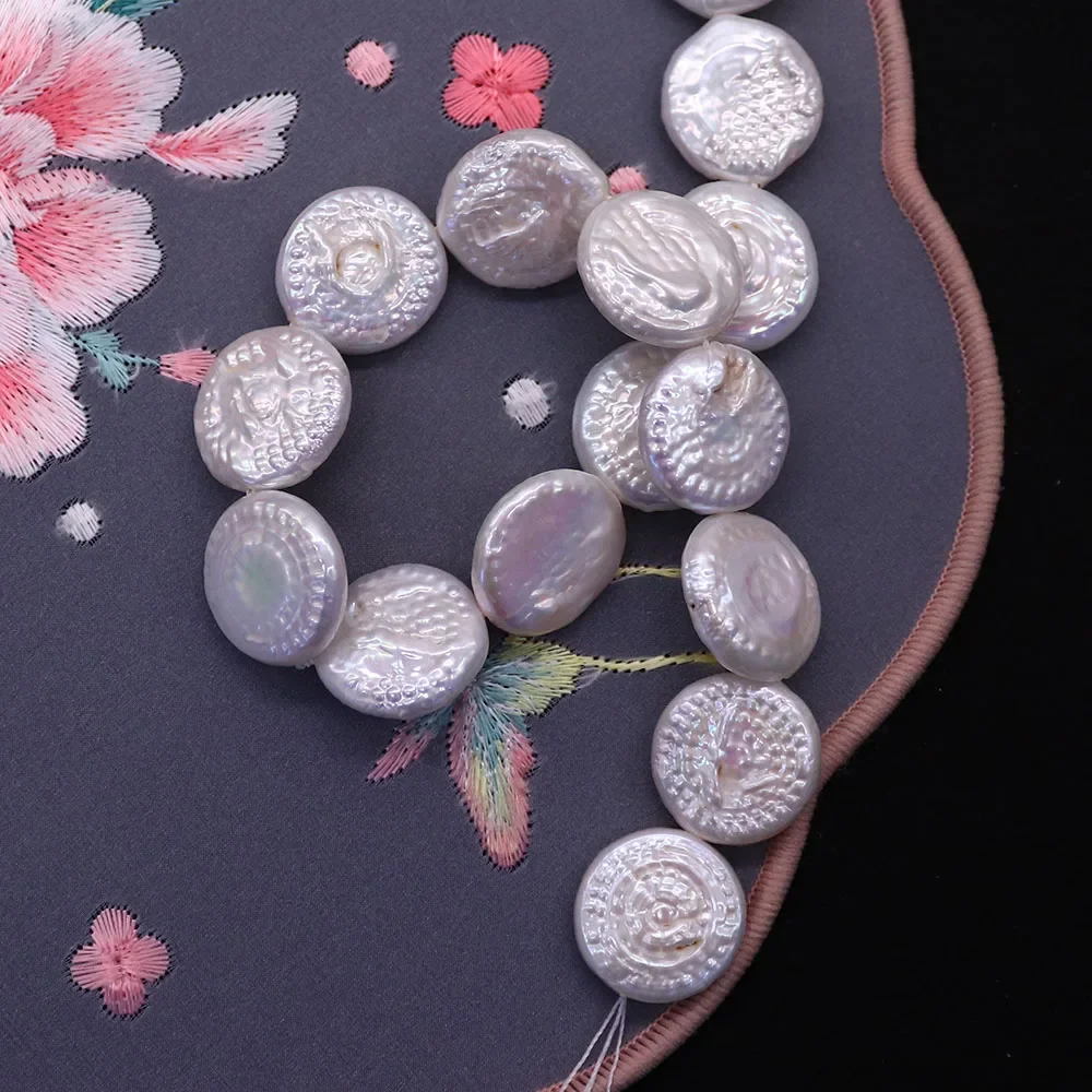 round-button-shaped-freshwater-pearl-straight-hole-loose-beads-white-baroque-style-handmade-charms-jewelry-components-1-strand