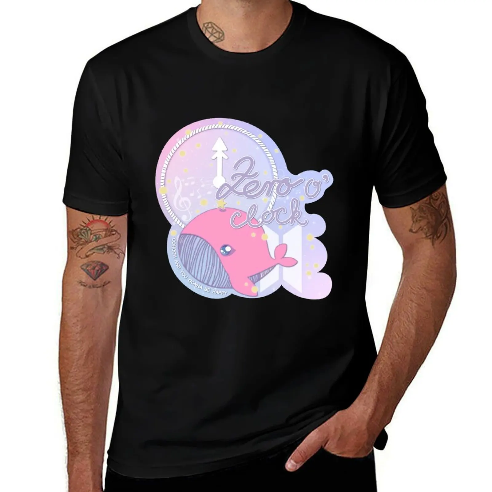 Zero O ’Clock T-Shirt Simple Trendy Casual T-Shirt