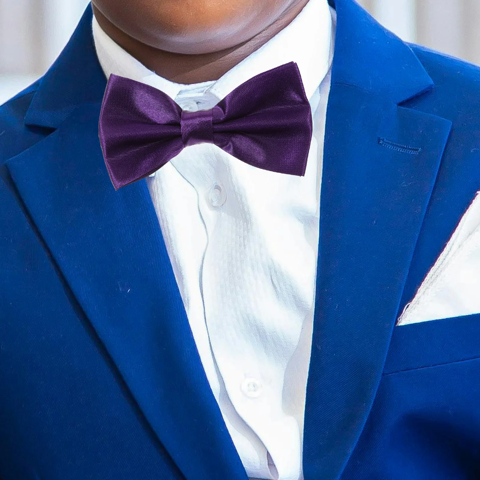1 set da uomo classico papillon fascia da smoking fazzoletto da taschino elegante matrimonio ballo di fine anno accessori per smoking