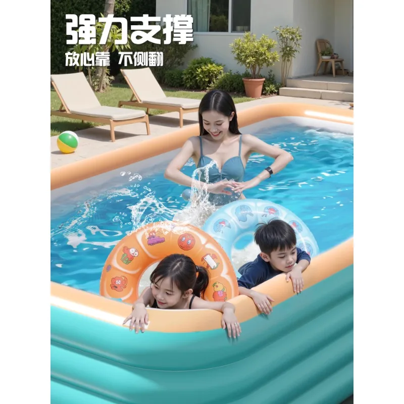 

Inflatable swimming pool Household thickened large inflatable pool Family adult play pool