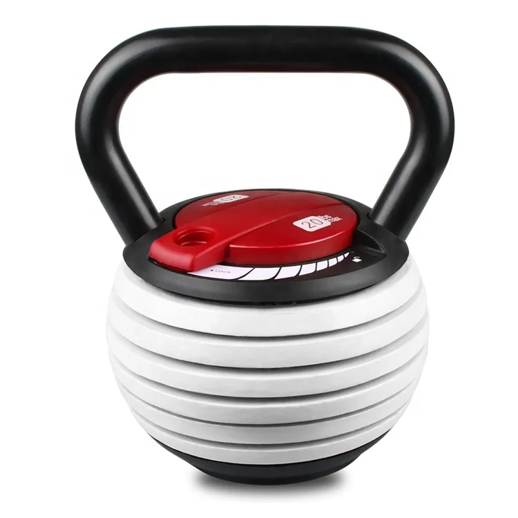 Workout Krafttraining 20LB Gusseisen verstellbares Kettlebell-Gewichtsset