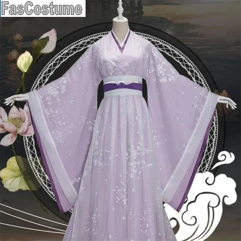 

FasCostumeJiang YanLi Косплей династии HanfuTang с высокой талией Ruqun Cute Lolita Female Mo Dao Zu Shi Аниме The Founder of Diabolism