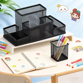 Black Mesh Desk Organizer 1