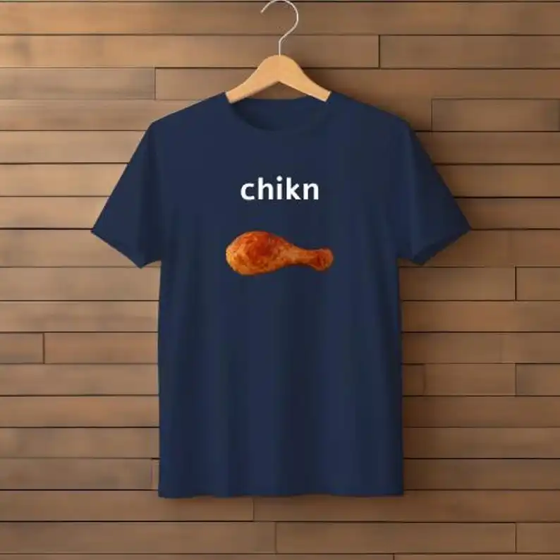 قميص ميمي ساق الدجاج من Chikn - قميص ميمي غبي، قميص ميمي مضحك، قميص غير مناسب، تي شيرت مضحك GIF Gen Z #6