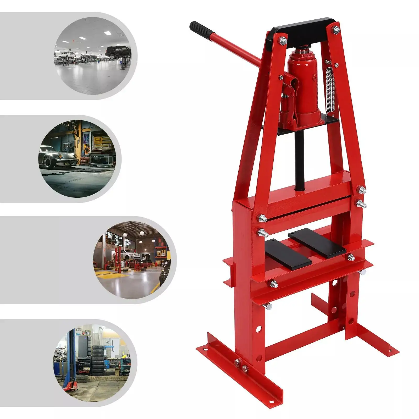 แผ่นรองพื้นอู่ซ่อมรถยนต์แบบปรับระดับได้ 6 ตัน รุ่น A-Frame สำหรับเครื่องอัดไฮดรอลิก 6 ตัน/13227 ปอนด์