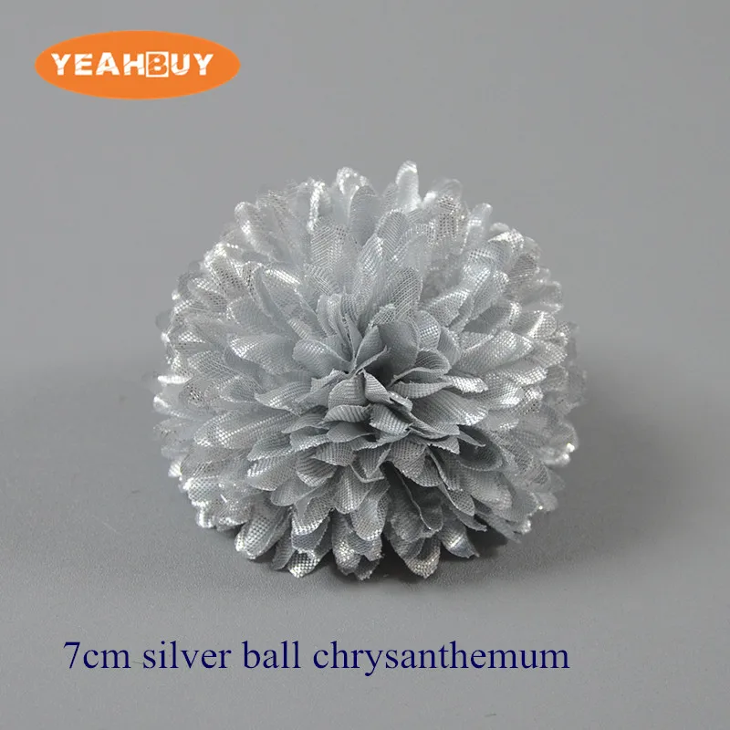 Silk flower heads for wedding decoration, flowers, flowers, rose, gold, silver, chrysanthemum, DIY, DIY, 50PCs