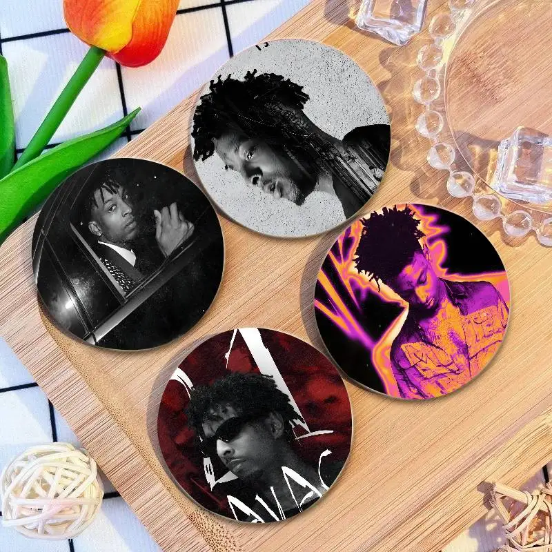 Singer Dream 21 Savage круглый значок жесть монета брошь одежда аксессуары для рюкзака булавка на лацкан