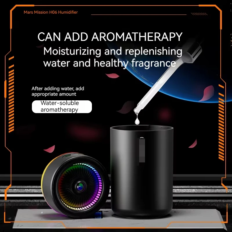 350 مللي سيارة الهواء المرطب USB زيت طبيعي الناشر المرطب ضباب صانع LED ضوء الليل مرطب بالموجات فوق الصوتية الصغيرة رائحة