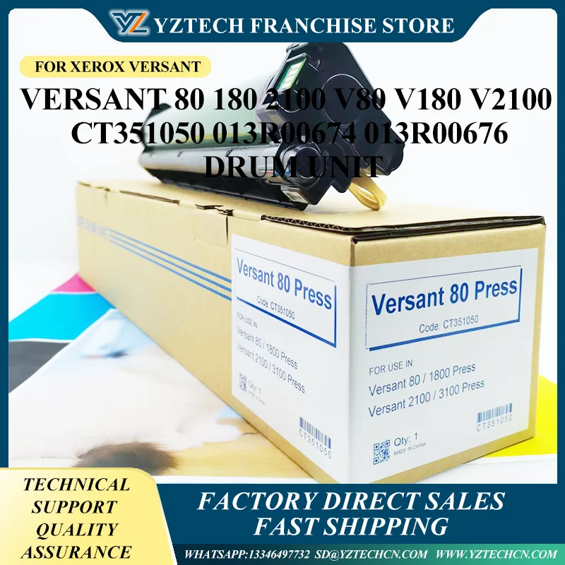 1PCS V80 Drum Unit For Xerox Versant V80 V180 V2100 V3100 V80 Color Drum Kit Disassembly 95% New High Quality 013R00676