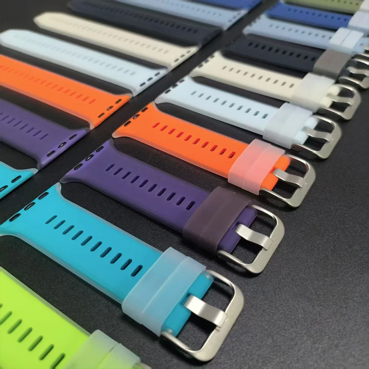 Sport Rubber Strap for Apple Watch Ultra 4 49mm Smartwatch Correa Bracelet for iWatch Series 12 11 10 9 8 7 6 SE Band 45 46 44mm