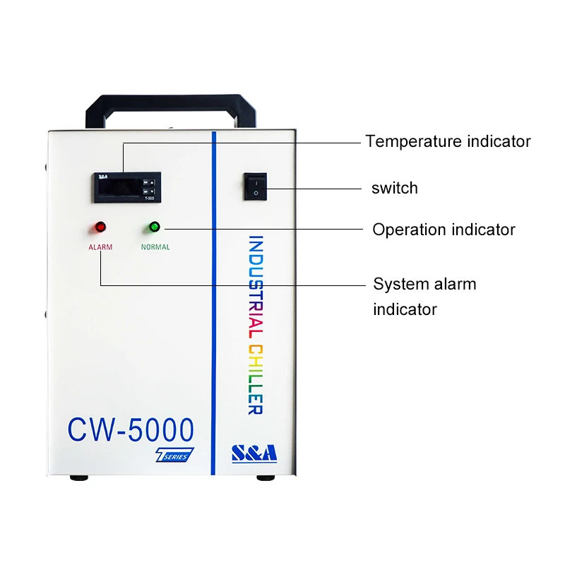 Industrial Chiller S&A CW3000 CW5000 CW5200 110V 220V Laser Cutting Machine CO2 Laser Tube Cooling CNC Spindle