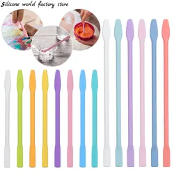 Silicone Stir Stick Color Modulation Cup Dispenser Beauty Stick Adjusting Rod Epoxy Resin Jewelry Making DIY Tool Accessories