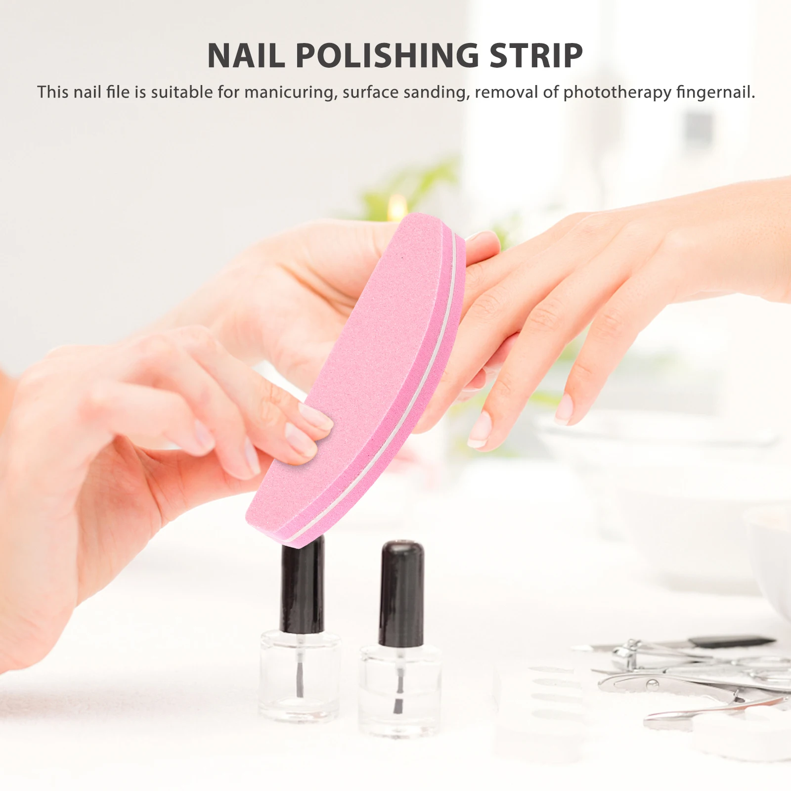 20pcs Nail File Fingernail Buffer Tools Sponge Files Block for Manicure Pedicure Shaping Polishing Removal Women