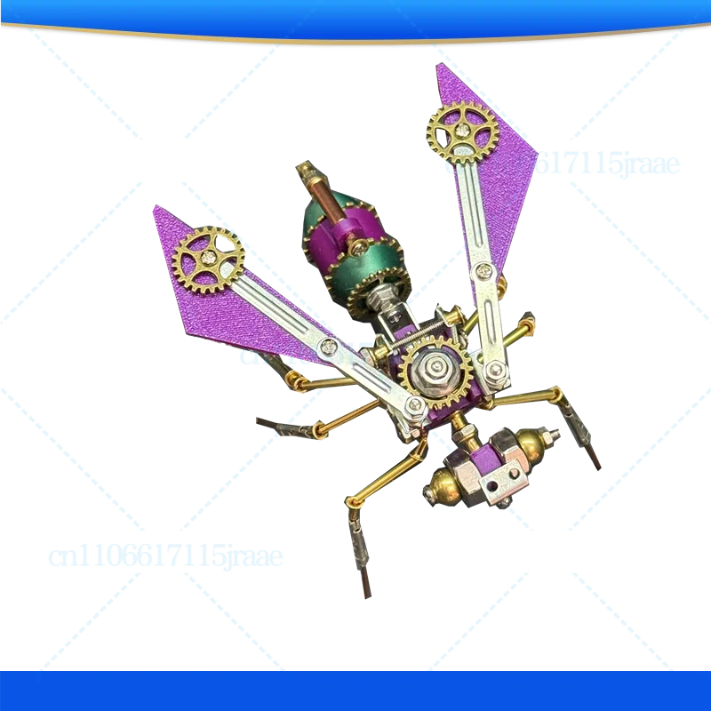 Steampunk Mechanical Insect Gear Bee Metal Assembly Model Creative Ornaments Handmade DIY Holiday Gifts