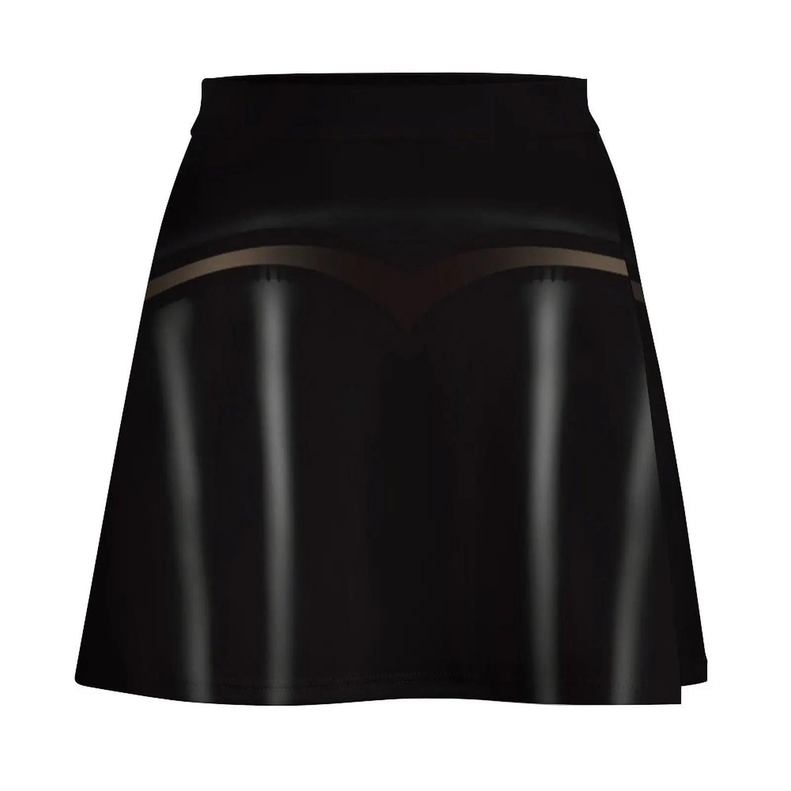 sexy cosplay see through stockings and leather boot style legging dark Mini Skirt clothing women summer 2025 fashion Mini Skirt