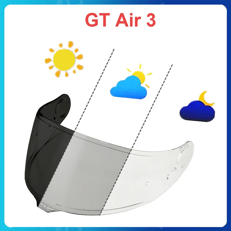 

GT Air 3 Photochromic Lenses Helmet Shield Lens for SHOEI CNS-1C GT Air 3