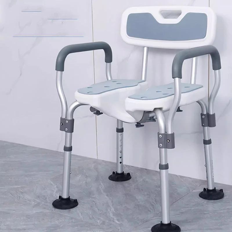 Asiento de ducha, silla para personas mayores, equipo de silla de baño antideslizante, dispositivos de asistencia para sillas para personas mayores, muebles Krzeso Prysznicowe de acero inoxidable