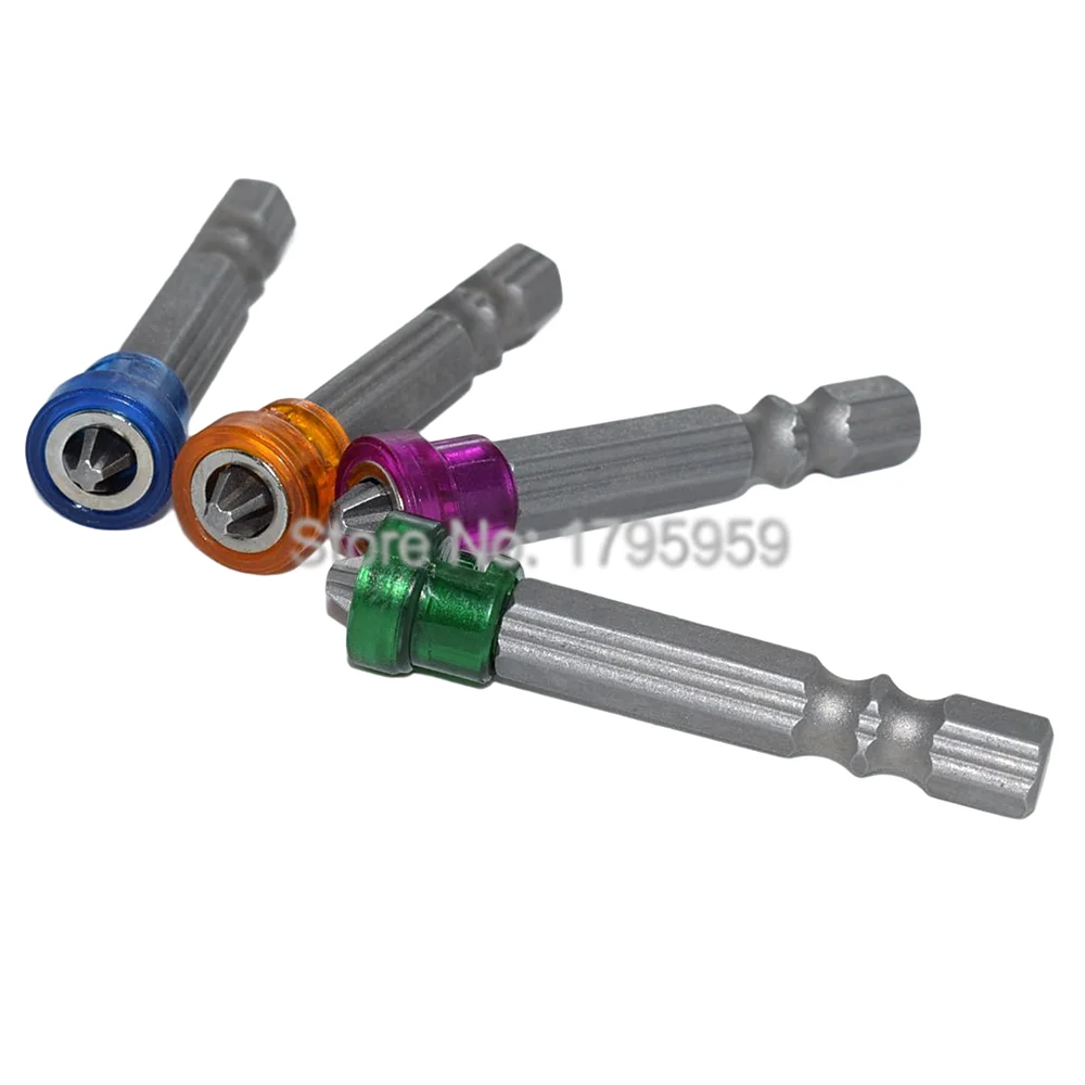 4 pezzi 1/4 "codolo esagonale magnetico cartongesso vite Driver Bit 50mm PH2 Phillips cacciavite Bit Set di strumenti