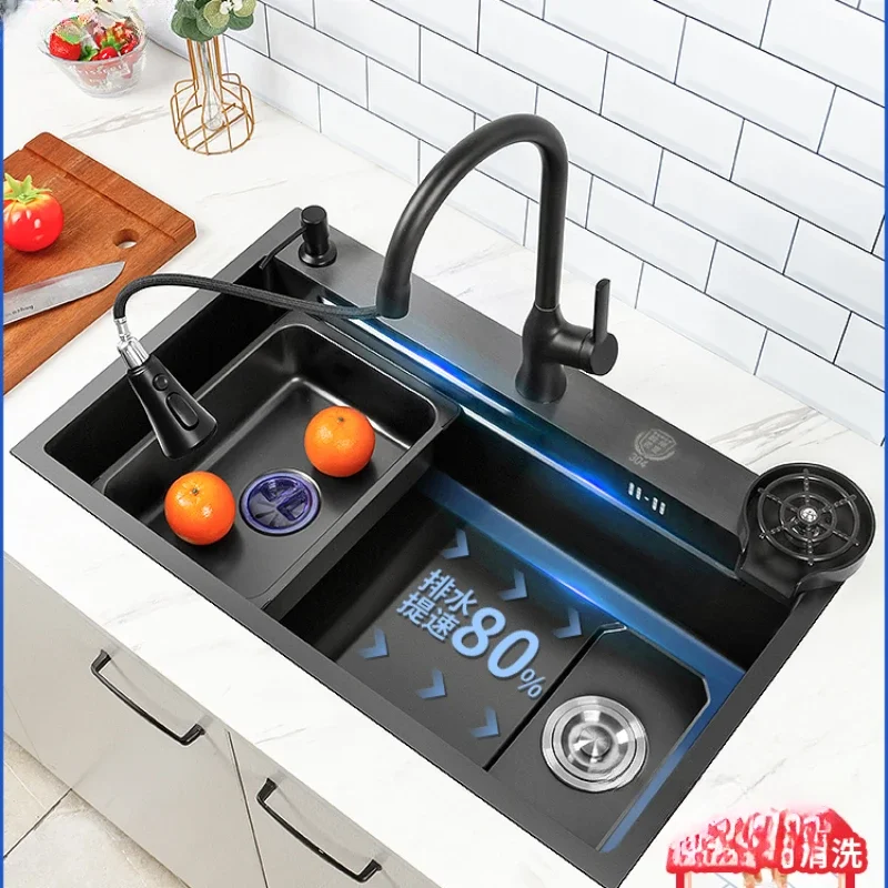 

Sink Kitchen Vegetable Basin Large Single Sink Cup Cleaner Household Scullery Sink