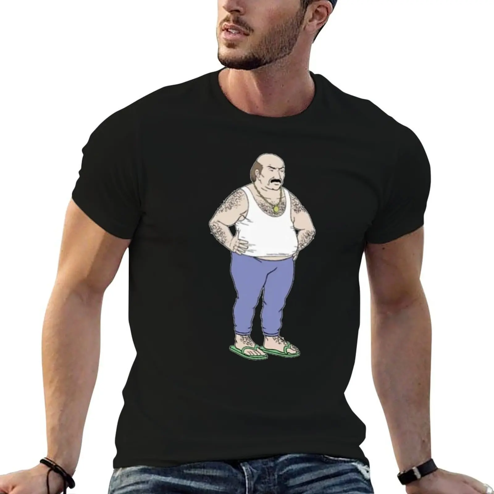 

Aqua teen hunger force Carl angry wearing sandals T-Shirt cotton t shirt pack man t shirt designer T-Shirt