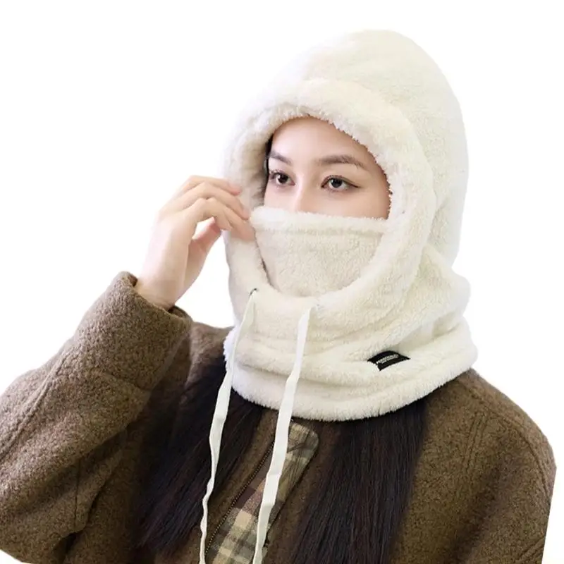 31BF Oversized Trapper Hat for Outdoor Warm Trapper Face Cover Ear Warmer