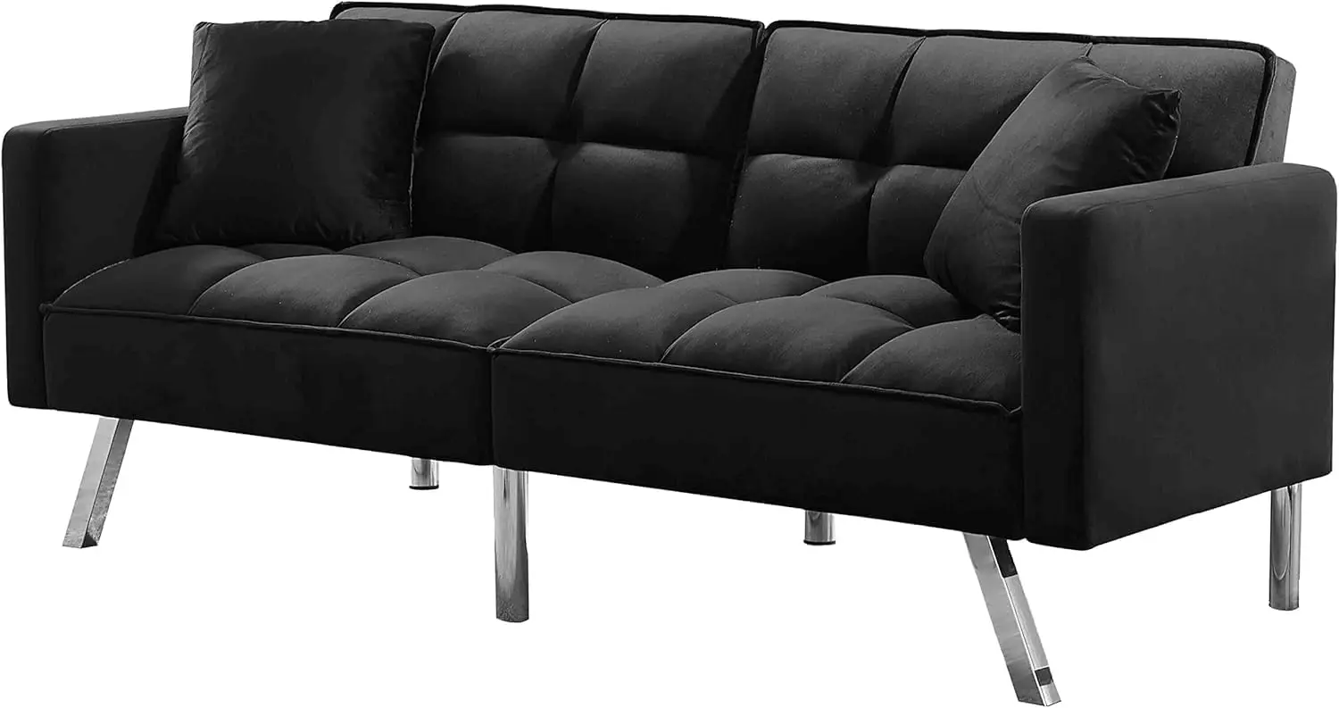 Getuftetes gepolstertes Futon-Schlafs ofa, modernes Wohnzimmer Loves eat Couch, Liebes sitz Cabrio Schlafs ofa, bequemer Nickerchen Schlaf