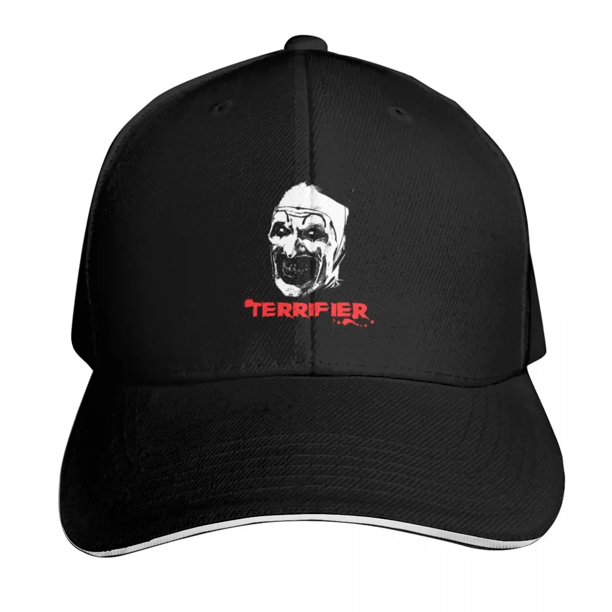 The Terrifier Baseball Cap Snapback Flat Bill Strapback Dad Hat Six Panel Structured Crown