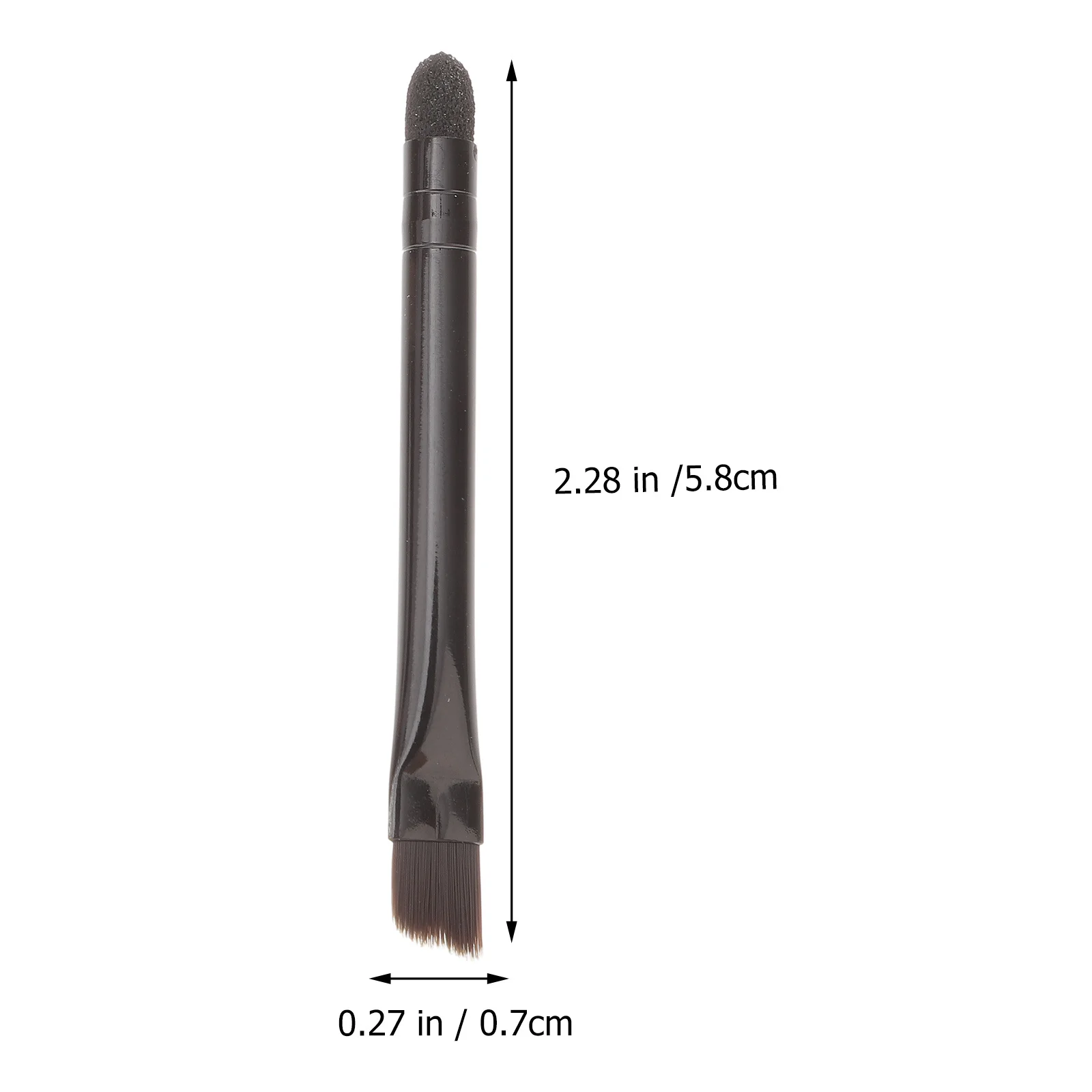 10 szt. Dwustronnych pędzli do cieni do powiek, nylonowe, ze stali nierdzewnej, kompaktowe z gąbkową końcówką, zestaw pędzli do makijażu dla kobiet