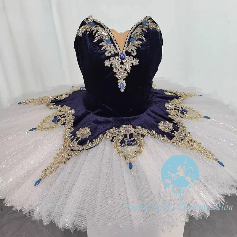 

Privately customized new dirty blue Don Quijote Esmeralda ballet competition performance TUTU skirt for adults and children