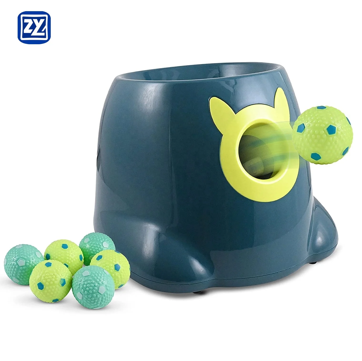 

New Remote Control Automatic Dog Tennis Ball Launcher With Latex Balls Dual Power Supply Ball Thrower for Dogs