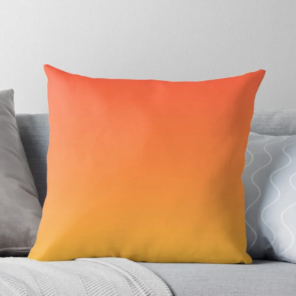 

preppy modern trendy abstract Yellow Orange Ombre Throw Pillow Sitting Cushion sleeping pillows