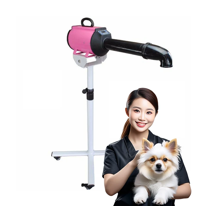 

Pet Dog Grooming Hair Dryer Animal Salon LCD Stand Adjustable Temperature Stepless Wind Speed Cat Dog Grooming Blower