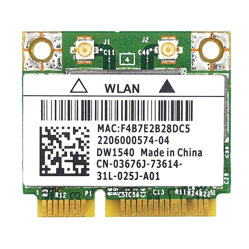 Broadcom BCM943228 DW1540 2.4G/5G 듀얼 주파수 미니 PCIE, 300Mbps 802.11A/B/G/N 내장 무선 네트워크 카드