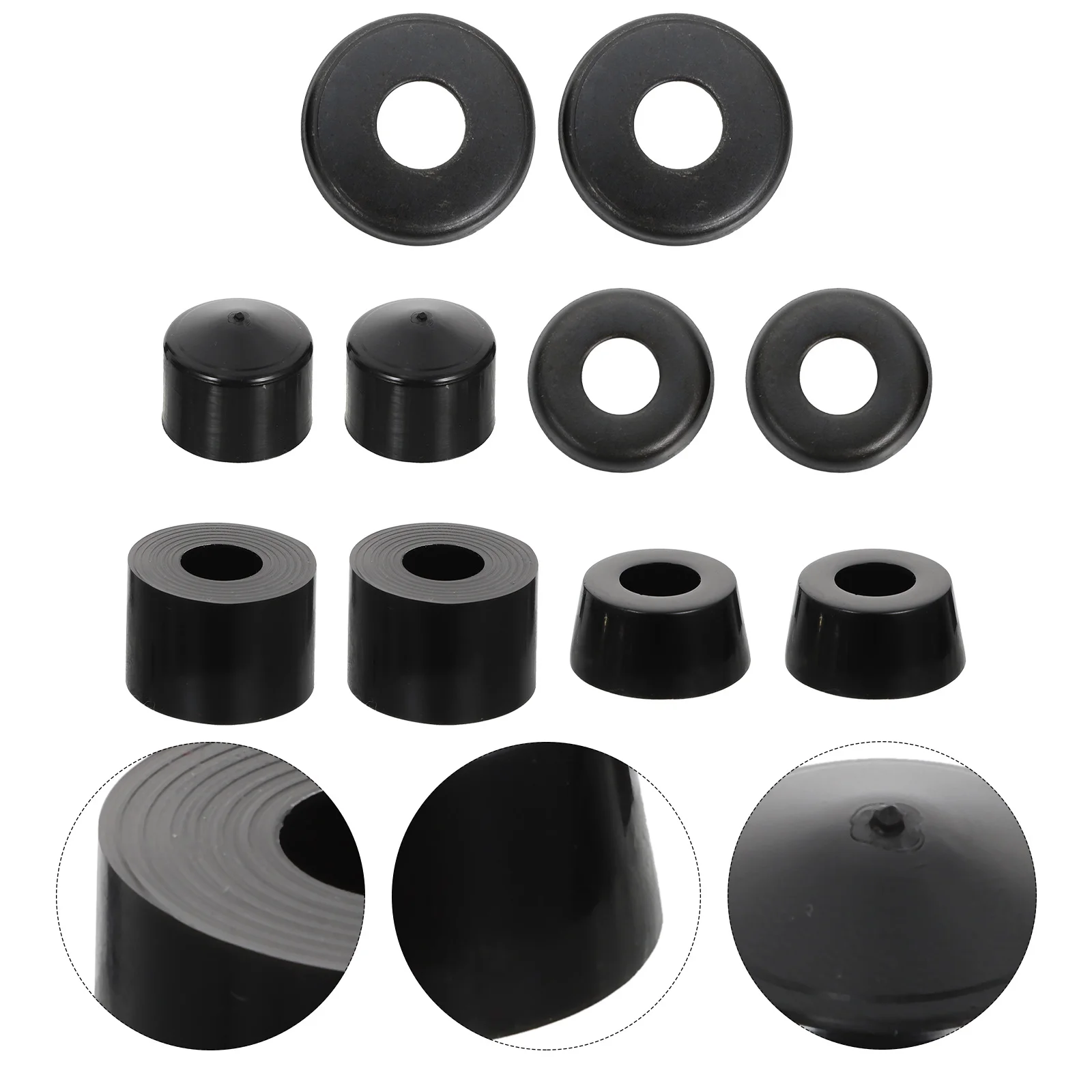 مجموعة واحدة من حصيرة لوح التزلج المقاومة للصدمات من البولي يوريثان لملحقات لوح التزلج البديلة لبطانة الشاحنة المتينة