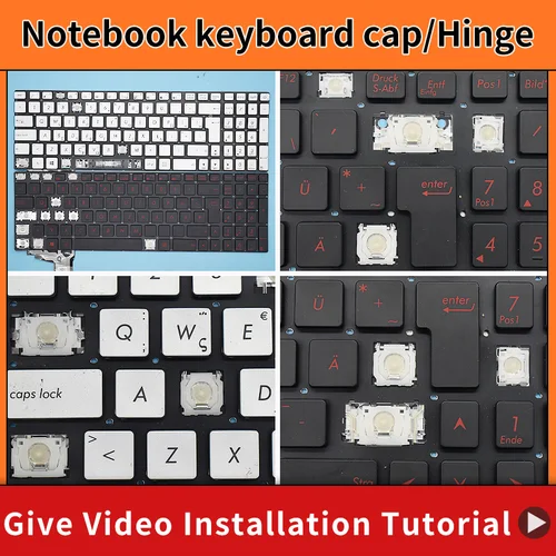 Bisagra de tapa de tecla de repuesto para Teclado retroiluminado Asus ROG GL552 GL552VL GL552VW GL752 GL771 G551 GL551