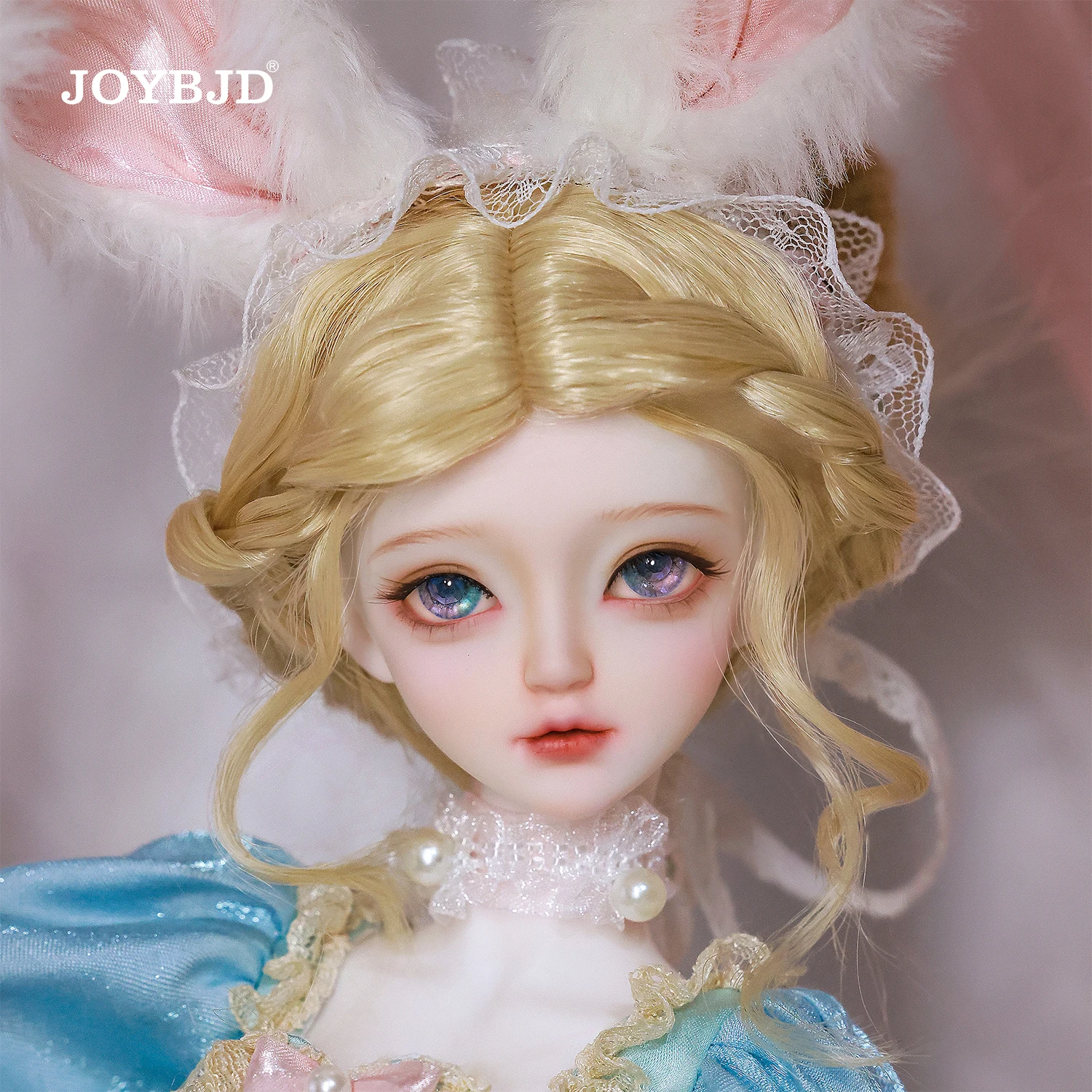 Joybjd 1/4 Calis Fullset C BJD Doll Ballet Sweet Style Resin Toy with Rabbit Ear Headwear Art Photography Ball Jointed Doll