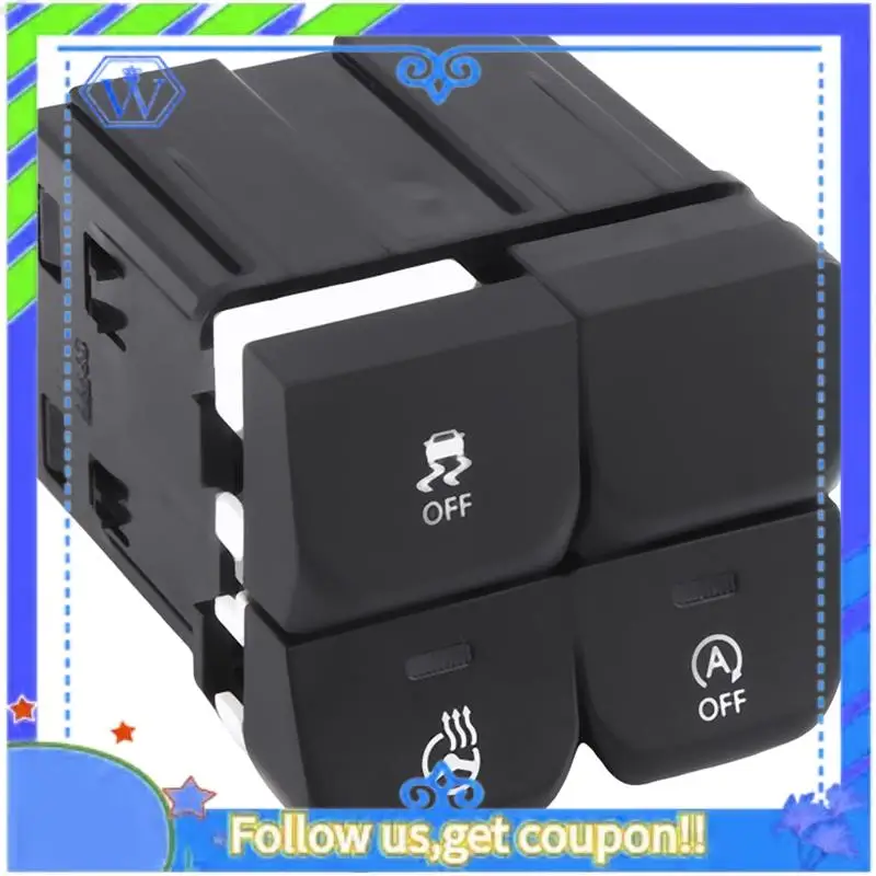 

M46K-1 Piece 937151W130 Car Console Pad Lower Left Switch Button Replacement Parts Accessories For Kia Rio Pride 2015 93715-1W13
