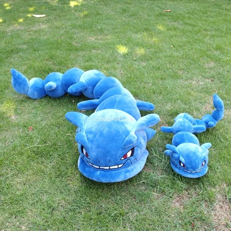 120cm Super Big Size Pokemon Plushies Steelix Animal Plushie Cartoon Soft Bendable Onix Stuffed Doll Children's Birthday Gifts