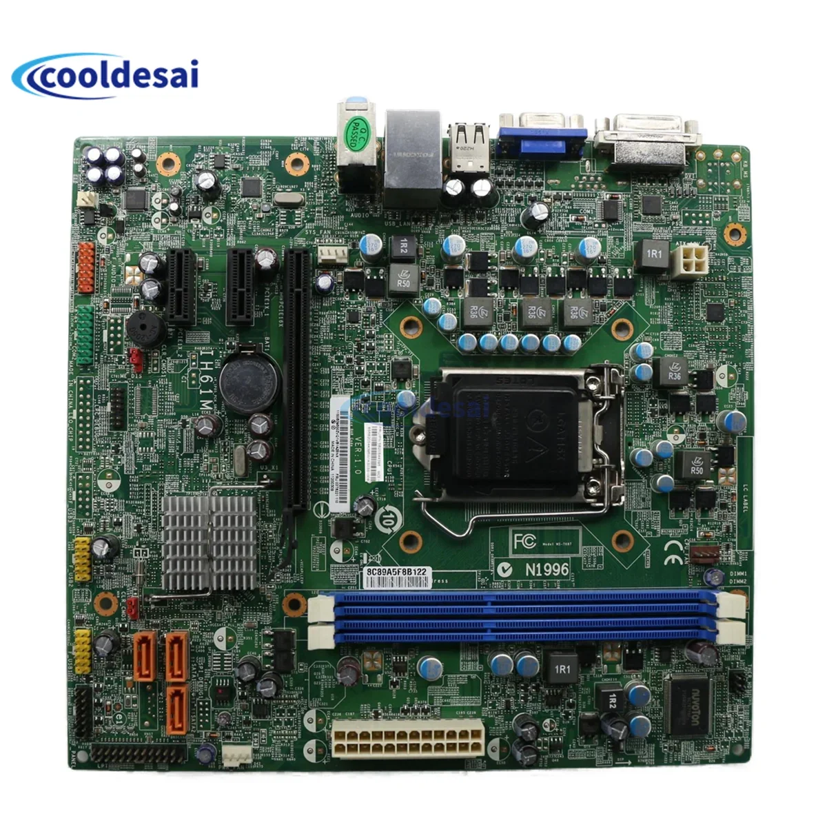 

Для LENOVO Edge72 M4360 M4350T IH61M VER: 1.0H61 Настольная материнская плата 03T6221 IH61M VER:4.2