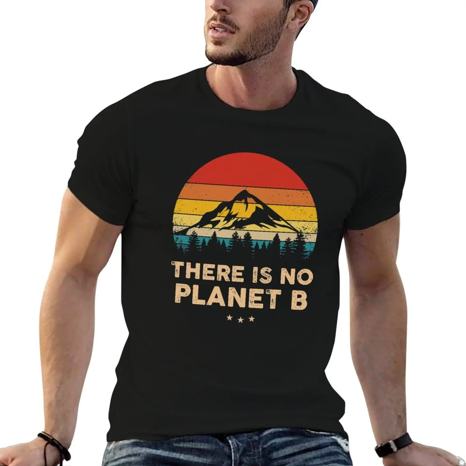 There is no Planet B T-Shirt Casual Light Summer Short Sleeve Top
