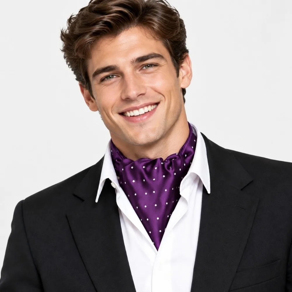 Classic Luxury Men Tie British style Soft Wedding Cravat Formal Jacquard Necktie Formal Occasion