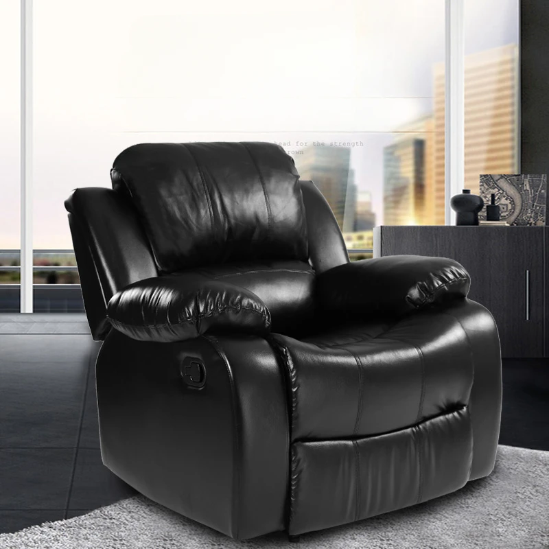 Ergonomic Recliner Sofa Waiting Room Corner Single Relax Recliner Sofa Floor Pu Leather Canape Multifonction Furniture YN50RS