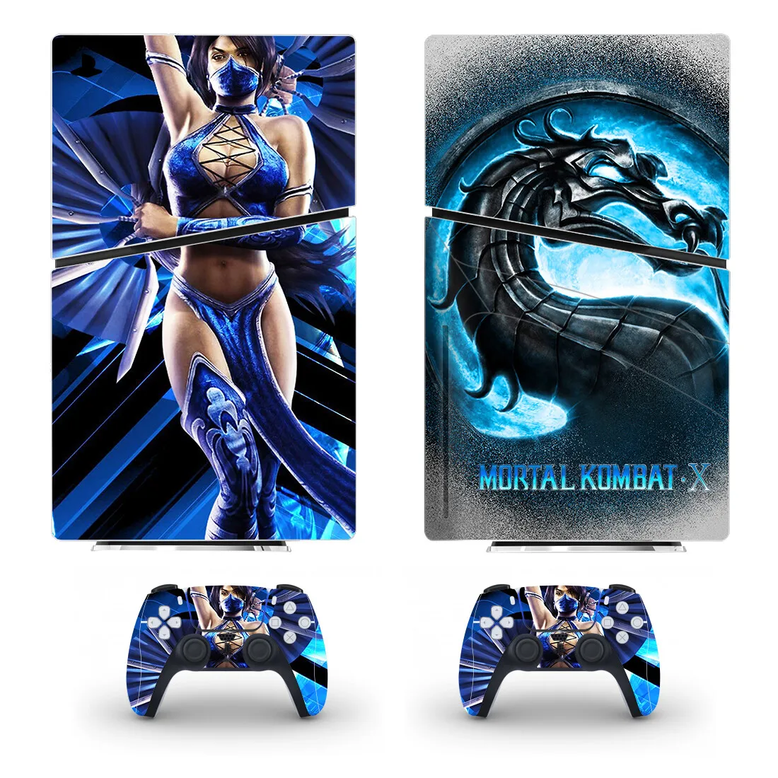 Mortal Kombat New PS5 Slim Disc Skin Sticker Protector Decal Cover for Console Controller PS5 Slim Disk Skin Sticker Vinyl